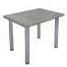Masa cu picioare crom si blat beton 38mm